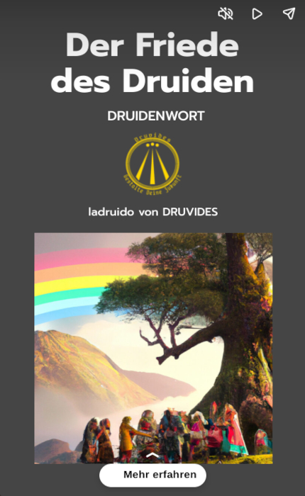 Der Friede des Druiden - Webstory-Cover